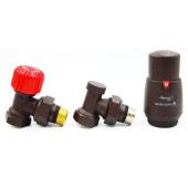 Комплект ​Vario Term ELEGANT угловой ELGS0224C/FK GW 1/2" х GZ 1/2" Чёрный матовый