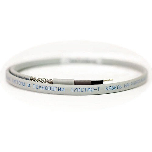 Саморегулирующийся кабель 17КСТМ2-Т с экраном из медных лужёных проволок (на отрез)