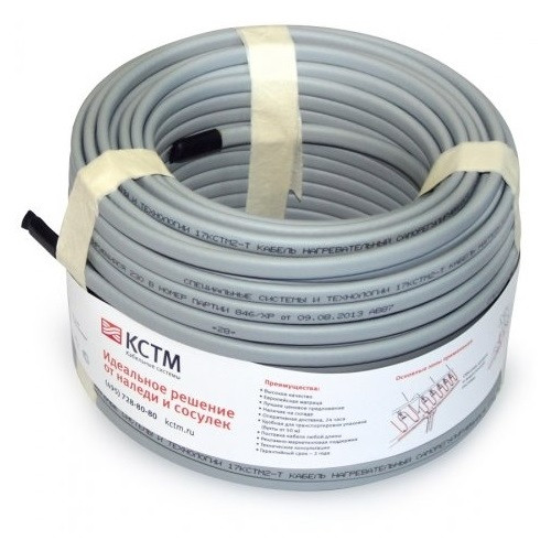 Саморегулирующийся кабель 17КСТМ2-Т с экраном из медных лужёных проволок (на отрез)