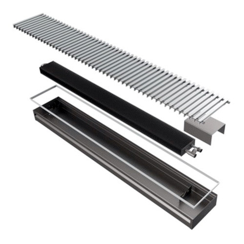 Конвектор внутрипольный КЗТО Бриз 200x100x2300