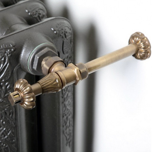 Комплект декоративных трубок "ретро" SR Rubinetterie L.160 x D.18-20-1/2", бронза