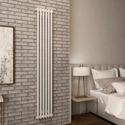 Стальной трубчатый радиатор отопления Delta 2180 10 секций нижнее подключение ТЕРМА RAL 9016