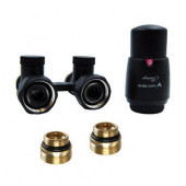 Комплект ​Vario Term PREMIUM ELEGANCKIE угловой EPRNYGS0224C/FK GW 3/4" х GZ 3/4" Чёрный матовый