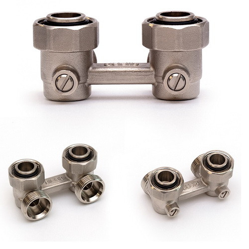 Узел нижнего подключения Герц-3000 двойной угловой G 3/4" Узел нижнего подключения Герц-3000 двойной угловой G 3/4"