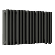 Стальной трубчатый радиатор отопления Empatiko Takt LR2-592-200 Coal Black