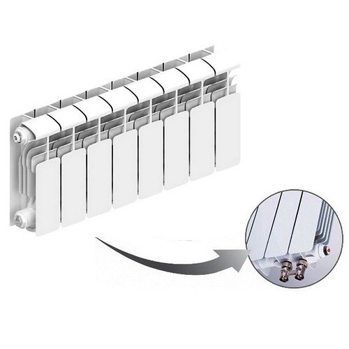 Алюминиевый радиатор отопления Rifar Alum Ventil 200 12 секций