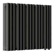 Стальной трубчатый радиатор отопления Empatiko Takt LR2-592-300 Coal Black