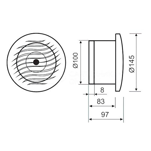 Бытовой вентилятор MMotors МТ 100 круглый, белый (с обратным клапаном) Бытовой вентилятор MMotors МТ 100 круглый, белый (с обратным клапаном)