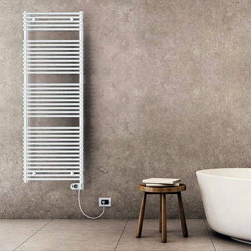 Электрический полотенцесушитель Lazzarini E-Catania 500W белый прямой (витринный экземпляр)