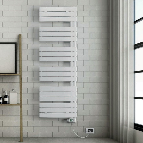 Электрический полотенцесушитель Lazzarini  E-Pieve 600W белый изогнутый (витринный экземпляр)