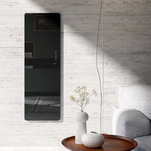 Электрический полотенцесушитель Lazzarini E-Mirrorr 700W чёрный прямой (витринный экземпляр)