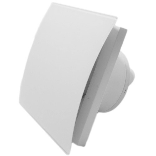 Бытовой вентилятор MMotors JSC MM-P UE 100, сверхтихий, стекло гнутое, белый глянец