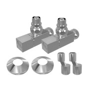 Комплект: вентиль угловой 3/4х1/2 г/ш квадрат(2шт), эксцентрик(2шт), отражатель(2шт)