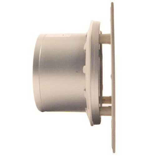 Бытовой вентилятор MMotors JSC MM-P UE 100, сверхтихий, стекло квадрат, слоновая кость