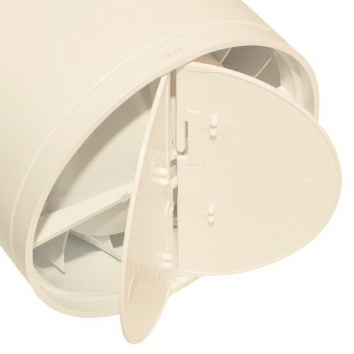 Бытовой вентилятор MMotors JSC MM-P UE 100, сверхтихий, стекло квадрат, слоновая кость