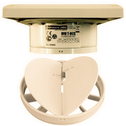 Бытовой вентилятор MMotors JSC MM 100/60, сверхтонкий, квадратный, кремовый